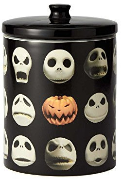 Enesco Disney Nightmare Before Christmas Keksdose Jack Skellington aus Keramik, 23,5 cm, Schwarz