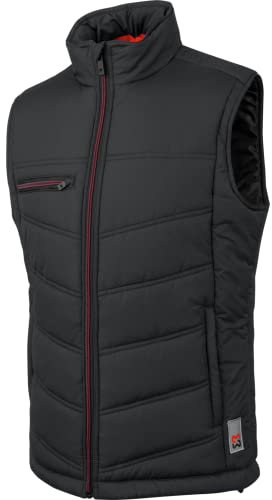 WÜRTH MODYF Arbeitsweste New Craft – wattierte Steppweste Herren in Größe 4XL – Arbeitskleidung für Handwerk & Industrie in Schwarz