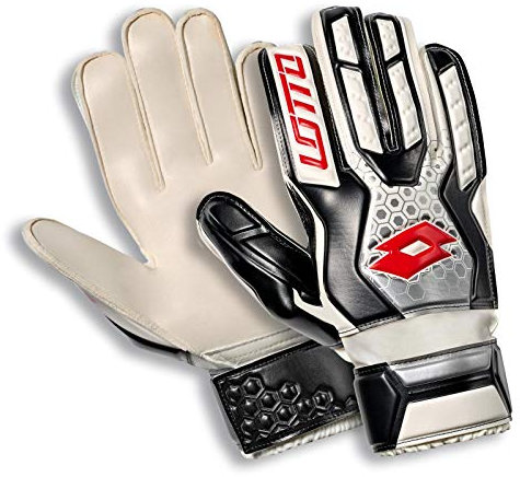 Lotto Glove Herren Torwarthandschuhe, GK Spider 800, Weiß (WHT/RED Ree)