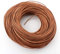 Perlin 10 mètres de cordon en cuir de vachette marron sable 1/2/2,5 mm cuir de vachette ruban pour bijoux cordon artisanal ficelle de bricolage ou bijouterie (2 mm 10 mètres)