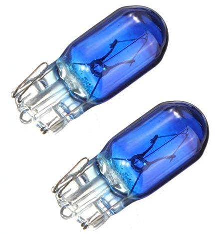 2xStück Super White W5W T10 12V 5W W2.1x9.5d KFZ Glühlampe Glassockellampe Glühbirne Soffitte Autolampen - Hallenwerk