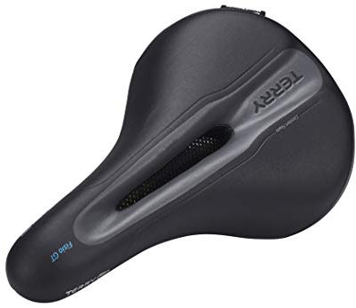 Terry Fisio GT Men Sattel mit Light FeC Stahl-Gestell und DuraLux Microfiber Obermaterial in der Farbe Schwarz, Sitzbreite: 9cm - 12cm, 423 001 67