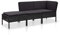 vidaXL Gartenmöbel 3-TLG. mit Auflagen Sitzgruppe Garten Garnitur Lounge Sofa Sitzgarnitur Gartenset Gartensofa Ecksofa Mittelsofa Fußhocker Poly Rattan Grau
