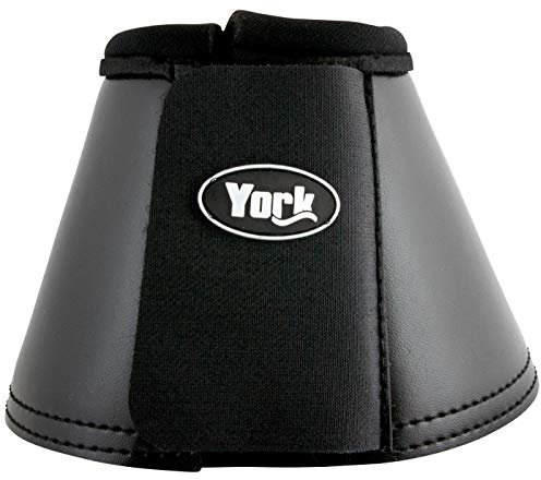 York Hufglocke Protego Kunstleder Sprungglocken schwarz NEU alle Größen (XL)