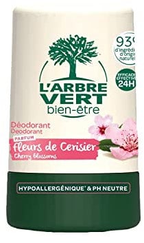 L'ARBRE VERT Déodorant bille Fleurs de cerisier - 50 ml