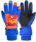 TRIWONDER Ski Handschuhe für Kinder, Kinder Skihandschuhe, Warme und Winddichte Winterhandschuhe mit Klettverschluss für Junge und Mädchen Outdoor Sport (Blau, L (9-13 Jahre alt))