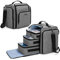 BAFASO Reisetasche für Make Up, Kosmetiktasche für Kosmetika und Beauty Zubehör, Make Up Organizer Tasche für Damen, Maskenbildner, Stilist, OHNE ZUBEHÖR, Grau