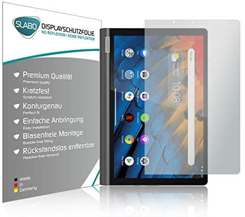 Slabo 2 x Displayschutzfolie kompatibel mit Lenovo Yoga Smart Tab 10,1 (YT-X705F) Displayschutz Schutzfolie Folie No Reflexion | Keine Reflektion MATT