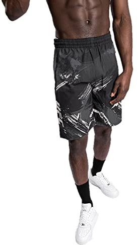Venum Herren UFC Authentic Fight Week 2.0 Training Shorts, Schwarz/Sand, L