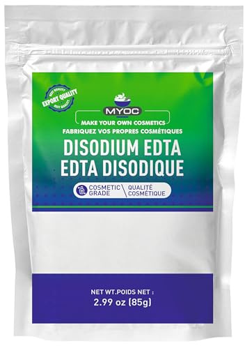 MYOC Disodium EDTA (2.99 oz / 85g) Cosmetic Grade for DIY Formulation, Creams