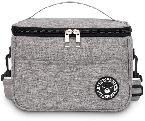 BALIGO Kühltasche Klein 6.4L, Lunchbox Tasche, Lunchtasche Isoliert, Faltbar Kleine Kühltasche, Lunchbag, Lunch Tasche, Tragbar Lunchbox Tasche Arbeit Reisen Büro Picknick
