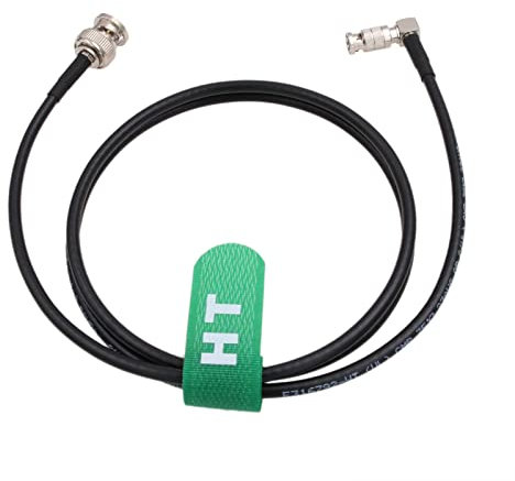 HangTon 6G SDI-Videokabel mit hoher Dichte für Blackmagic Video Assist 4K 5 Monitor DJI Lightbridge 2, rechtwinkliges HD Micro BNC auf BNC Stecker 1,5m