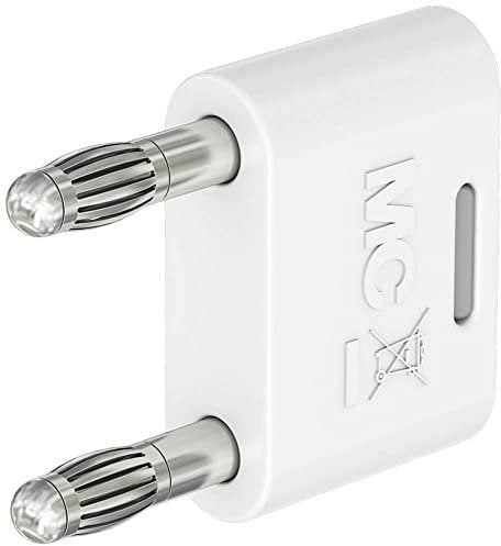 Stäubli KS-4N-19 Connecteur de connexion blanc Diamètre de la tige : 4 mm Espacement des broches : 19 mm 1 pièce