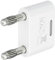 Stäubli KS-4N-19 Connecteur de connexion blanc Diamètre de la tige : 4 mm Espacement des broches : 19 mm 1 pièce