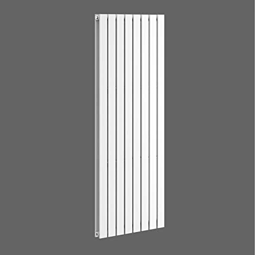 iBathUK Apex Tall Vertical Radiator, Double Flat Panel Radiators, 1600x608mm Slim Radiator, Wall Mounted for Bathroom,Kitchen,Living Room- White