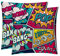 2 Stück, dekorativer quadratischer Kissenbezug, Kissenbezug, Heimdekoration, Dekoration für Sofa, Couch, Bett, Stuhl, Pop-Art