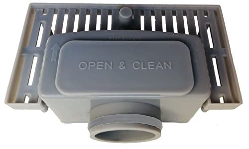 AQUA HEATING Siphon Kontrollöffnung Doppelflügel Dichtung für Linearen Bodenablauf Wandablauf Seitenablauf Badezimmer Bodengleiche Dusche, Siphon NBR für Duschrinne Duschablauf 36-38mm Grau