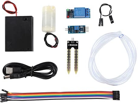 WOOXGEHM Automatisches Bewässerungs DIY Kit, Selbstbewässerungssystem, DIY Bodenfeuchtigkeitssensormodul für Gartenpflanzen, Empfindliche Überwachung Der Bodenfeuchtigkeit