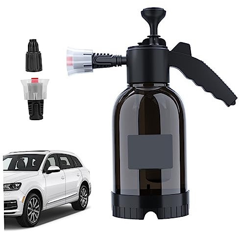 Rociador De Espuma Para AutomóVil Rociador De Lanza De Riego 2L Pulverizador De Espuma Para Nieve ÁCido Y áLcali Resistente A La CorrosióN Bomba AccióN Pulverizador PresióN Botellas Negro Con Escala