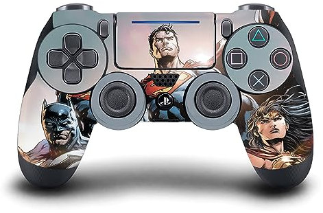 Head Case Designs Offizielle Justice League DC Comics Wiedergeburt Trinity #1 Comic-Bucheinbände Vinyl Haut Gaming Aufkleber Abziehbild kompatibel mit Sony PlayStation 4 PS4 DualShock 4 Controller