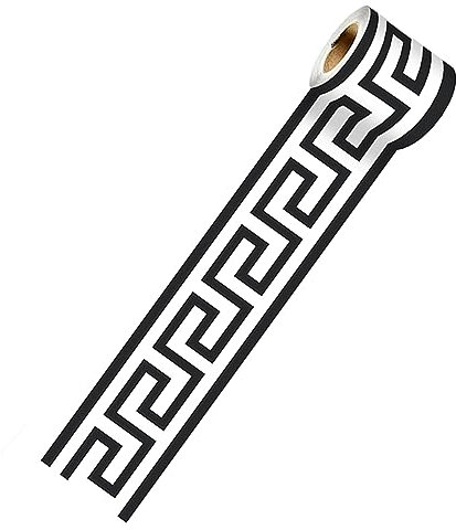 hapygasmAZ Geometric Wallpaper Border 4 Inch Plaid Wallpaper Border, Removable PVC Waterproof Oil Proof Kitchen Bathroom Wall Decor Durable