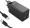 GREVA Caricatore USB C 65 W, Caricabatterie USB 2 USB C & 1 USB A, 3 porte PD GaN USB C/QC 3.0, Caricatore Rapido USB, Compatibile con iPad, MacBook, Laptop, Huawei, Samsung – Nero