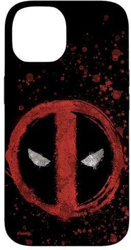 iPhone 14 Marvel Deadpool Wade Wilson Icon Paint Splatter Case