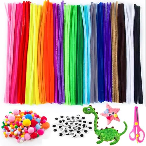 REJOECE 511 Piezas Limpiapipas Manualidades, Limpia Pipas para Manualidades, Limpiapipas Colores, Limpia Pipa, Pipe Cleaner para Manualidades y Decoración