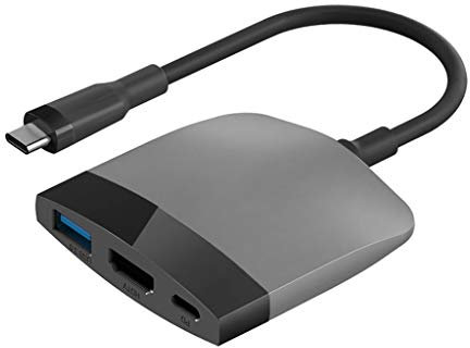 Switch TV Dock for Portable Docking Station USB C to 4K HDMI-Compatible USB 3.0 PD (Color : Black Gray) (Black Gray)