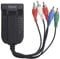RGB Component Compatible Video R/L YPBPR Converter Plug and Play for TV Box VHS DVD Recorders White