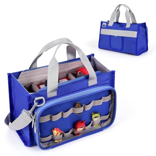 DDgro Carrying Bag Case for Toniebox Starter Set, for Tonies Box, Tonie Characters, Charging Station & Headphone, Bag Only (Blue)