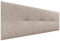 DHOME Kopfteil aus Kunstleder oder Stoff AQUALINE Pro Kopfteil, gepolstert, Luxusbett (Sandstoff, 135 cm (Betten 120/135/140))