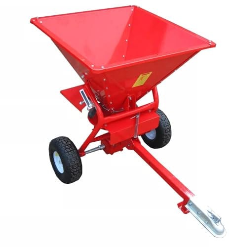 Tow Behind Fertiliser Seed Spreader 350lb 190L (Salt Grit Sand 50MM Coupling Cover & Mesh)