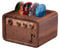 CoolGift Mart Guitar Accessories, Walnut Wood Amp Shaped Pick Holder, Gift for Guitar Players Guitarists for Picks Storage and Display