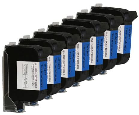 WYNAnGAI Solvent Ink Cartridge 12.7mm Compatible Inkjet Handheld Printer Cartridge Compatible With Bottle Cap Printing Machine -Automatic Use(1xBlack-12.7mm)