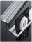 Aluminium Sliding Door Track Sliding Wardrobe Door Track Kit Triple - Rail Sliding Door Rail for Wardrobe Cabinet Glass Doors(300cm/118in)
