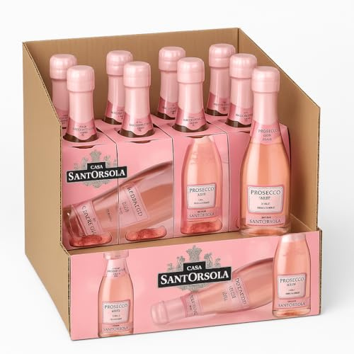 6 Confezioni Rosé DOC Millesimato 3x20cl – Spumante Rosato in Formato Baby, Gusto Fruttato e Elegante, Perfetto per Brindisi, Regali, Eventi o Aperitivi Speciali