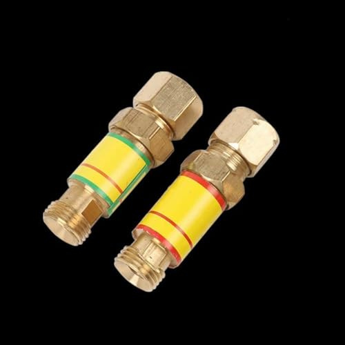 1 paire de clapets anti-retour d'oxygène acétylène Flashback 1,5 pour chalumeau de coupe