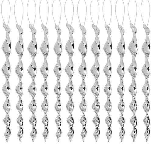 MmotZsb Vogelabwehr Windspiel, 12 Stück Vogelschreck Reflektierend, Vogelabwehr Balkon Und Garten, 2.5 cm * 50 m * 230 cm, Ideal Für Pflanzen Und Ernten