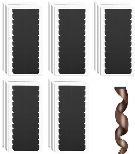 300 Stück Klebestreifen Extensions Tape Kleber Extensions Extra Stark Tapes Lightweight And Transparent Moisture-Proof And Sweat-Resistant Suitable For Lace Wigs And Bun Styles (Schwarz)