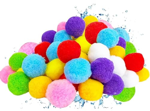 Wiederverwendbare Wasserbomben | 60 Stück Weiche Bunte Spaß-Soaker Bälle,weiche Soaker-Bälle - für Outdoor, draußen, im Freien, Garten, Hinterhof, Rasen, , Pool, Wiese, Park, Kinder und Spielen