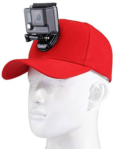PULUZ Baseballkappen-Halter, Kamerahalter Sun Hap für GoPro, mit Schnellentriegelung, mit J-Haken-Schnalle und Schraube, für GoPro, SJCAM und andere Sport-Action-Kameras, verstellbar, Einheitsgröße.