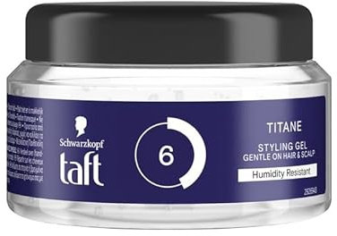 6 x Schwarzkopf Taft Power Gel - Titan - 250 ml