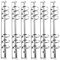 STOBOK 6 stücke 6-ring binder mechanismus silber metall 6 ring loses blatt buch binder ringe ordner langlebig aktenhalter datei binder für büro schüler