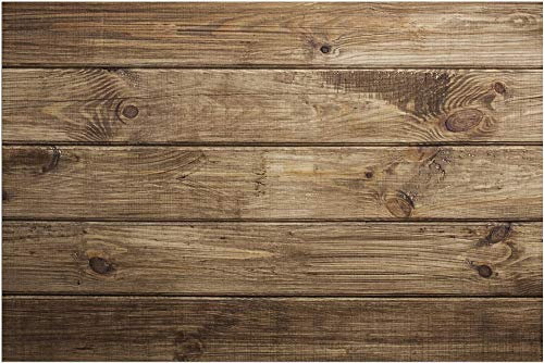 Fußmatte für innen als waschbare Motiv Tür-Matte - 40x60 cm Fußabtreter Holz-Optik Landhaus als rutschfeste Schmutzfangmatte - Moderne Eingangsbereich Sauberlaufmatte für Flur Haustür