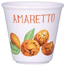 La Porcellana Bianca - Bicchierino Amaretto in Gift Box Set da 6 pz - Arredo Casa, Cucina - Linea Liquorelli - Idea Regalo - Porcellana - 75 CC; Ø 5,7; h5,5 cm