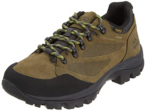 Jack Wolfskin Herren Rebellion Texapore Low M Walking-Schuh, Khaki/Phantom, 42/42.5 EU