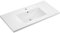 baanio - Lavabo Encimera Cerámico Blanco | Pila Lavamanos Rectangular 121x46 cm | Compatible con Mueble de Baño 120x45 cm, con Rebosadero, con orificio grifo 121x46 cm, 1 seno centrado, varias medidas