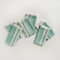 FINGERCRAFT Stoffservietten Vintage-Spitze, waschbar, aus Baumwoll-Leinen-Stoff, 6er-Pack, Premium-Qualität, auf Gehrung geschnittene Ecken für den täglichen Gebrauch Aqua-Spitze
