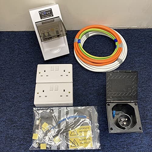 TEW 240V Mains Electric Hook Up Installation Kit Campervan Motorhome Conversion Kit 9